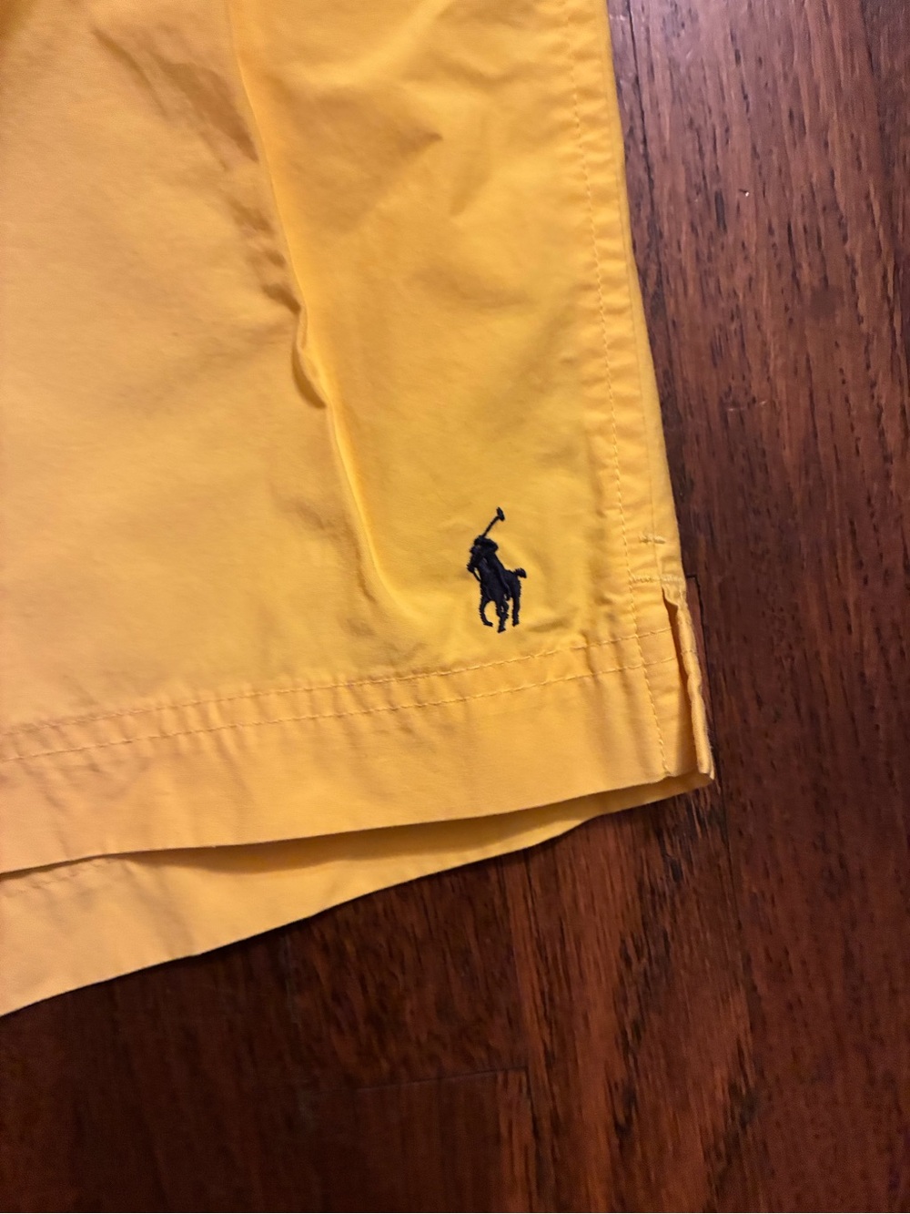 Ralph Lauren Bright Yellow Swim Shorts with Embroidered Pony - Picture 3 of 4